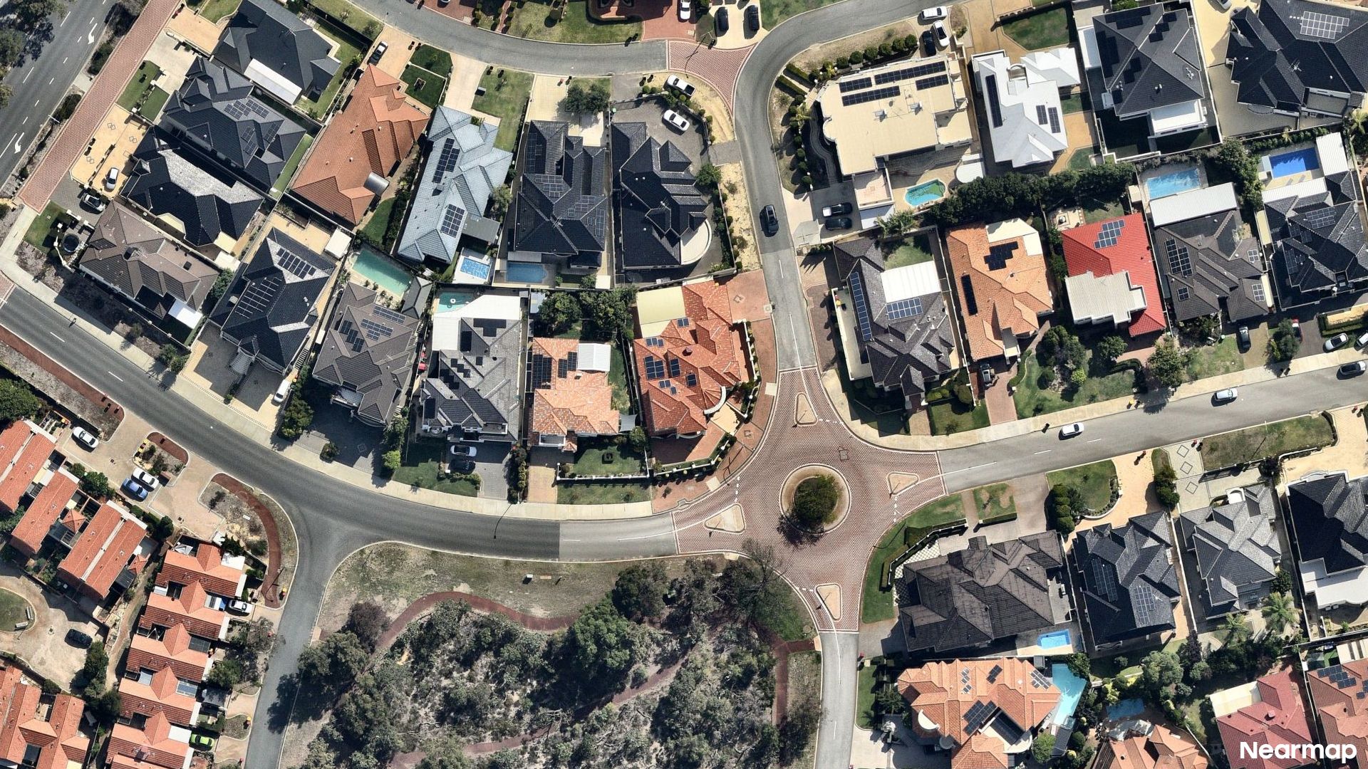 Vertical aerial view