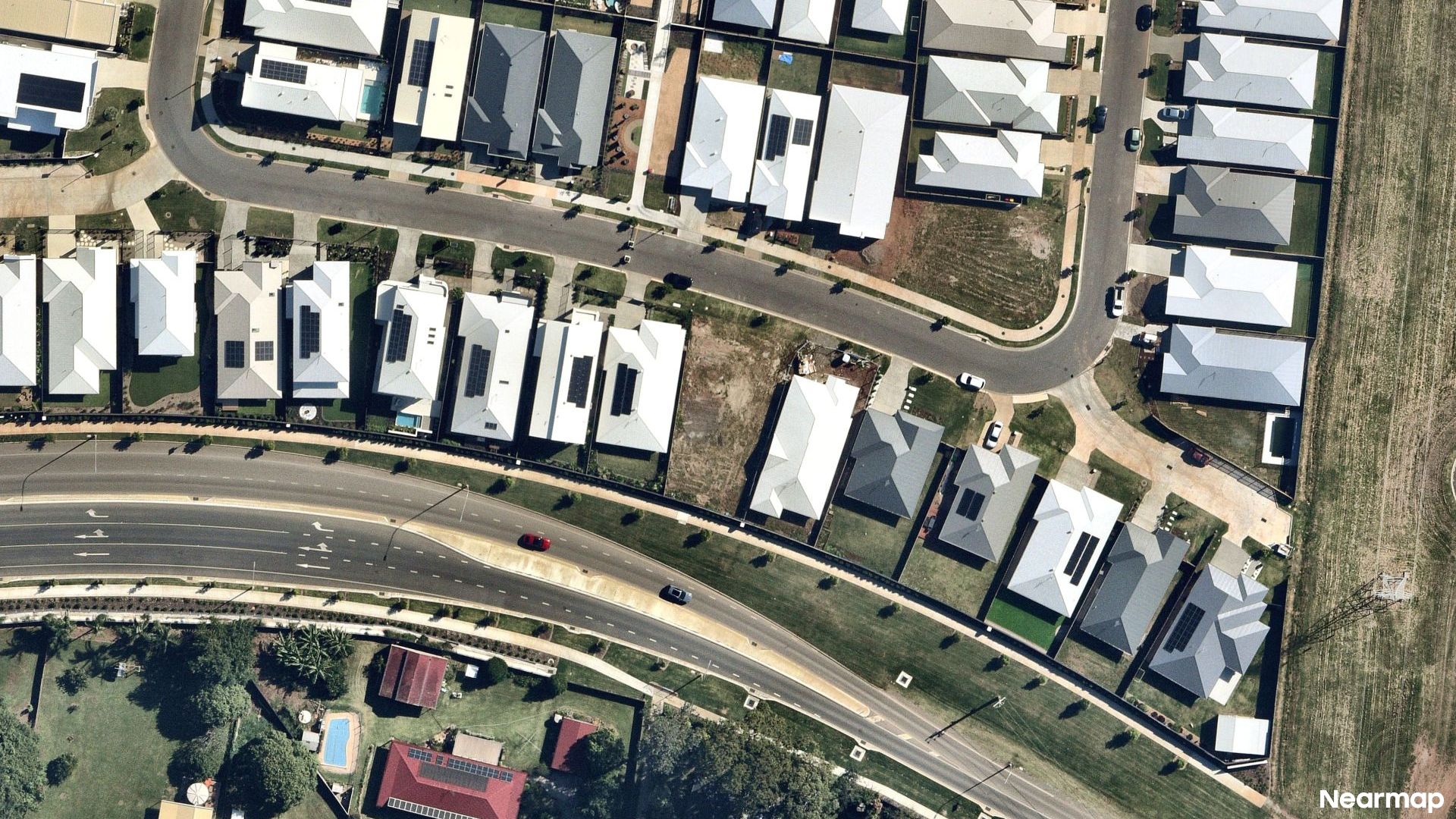Vertical aerial view