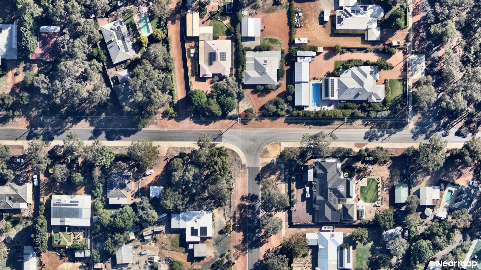 Vertical aerial view