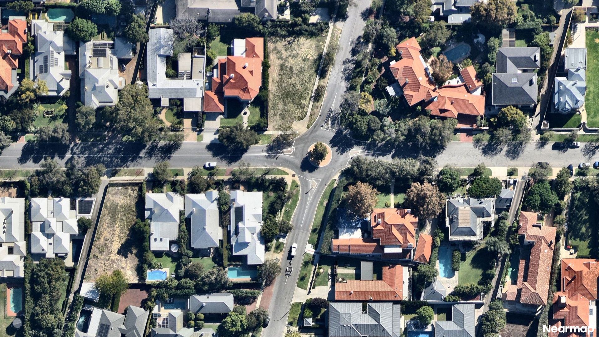 Vertical aerial view
