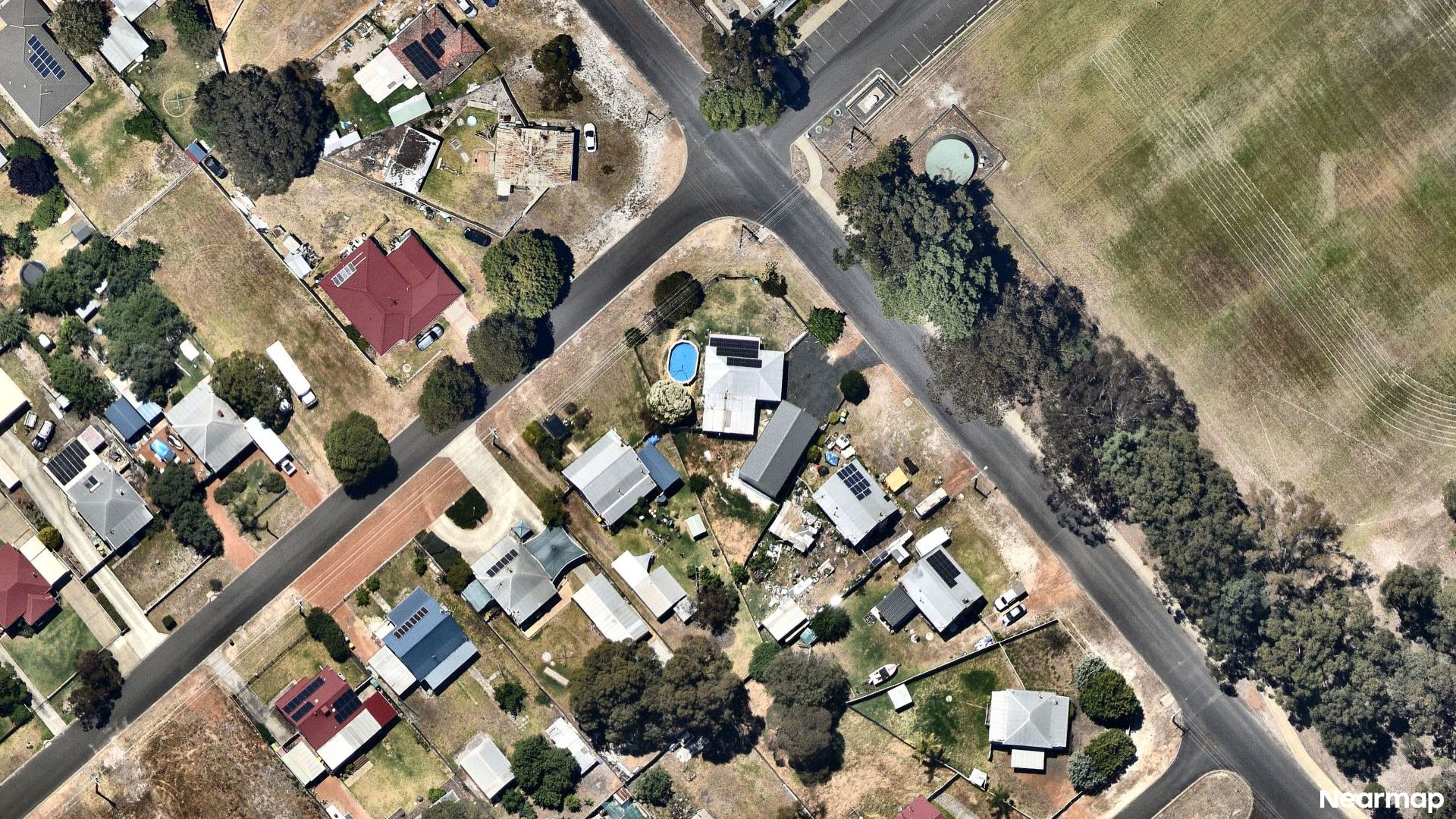 Vertical aerial view