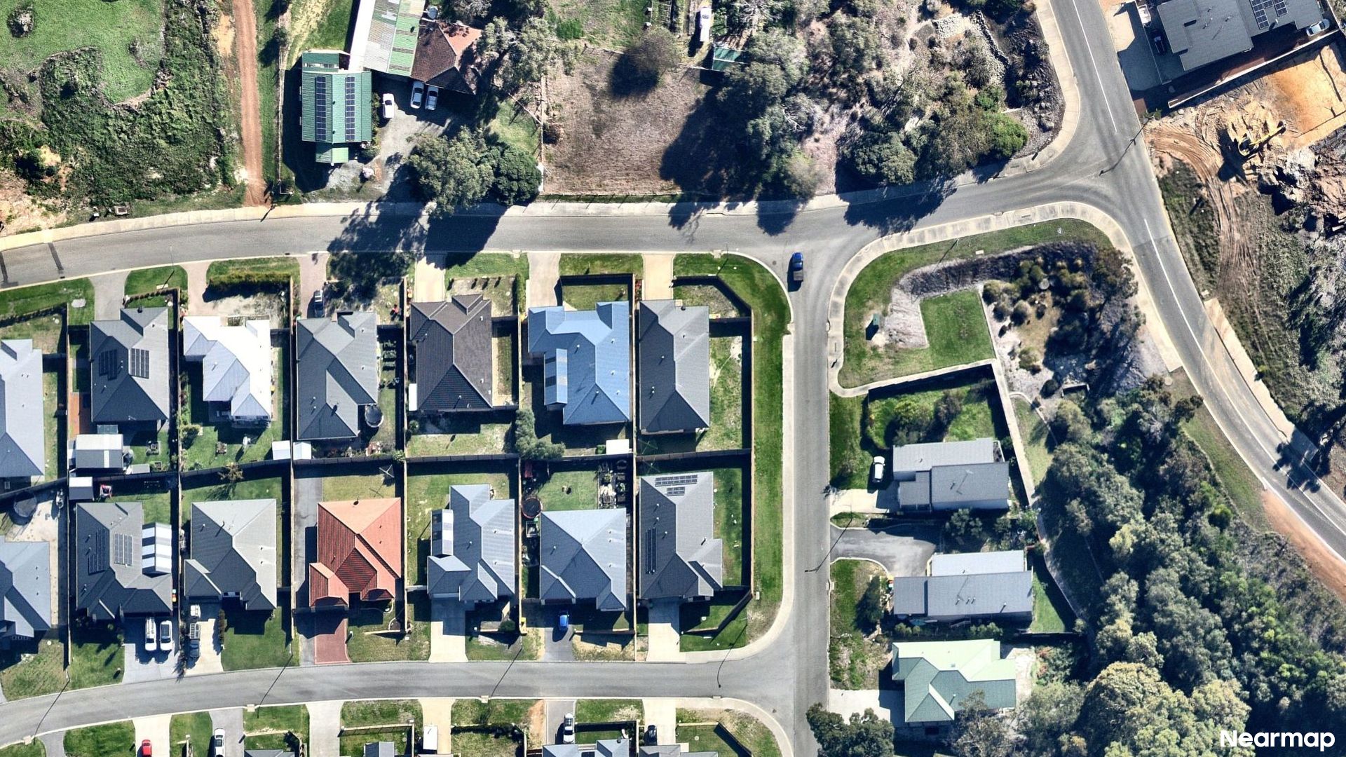 Vertical aerial view