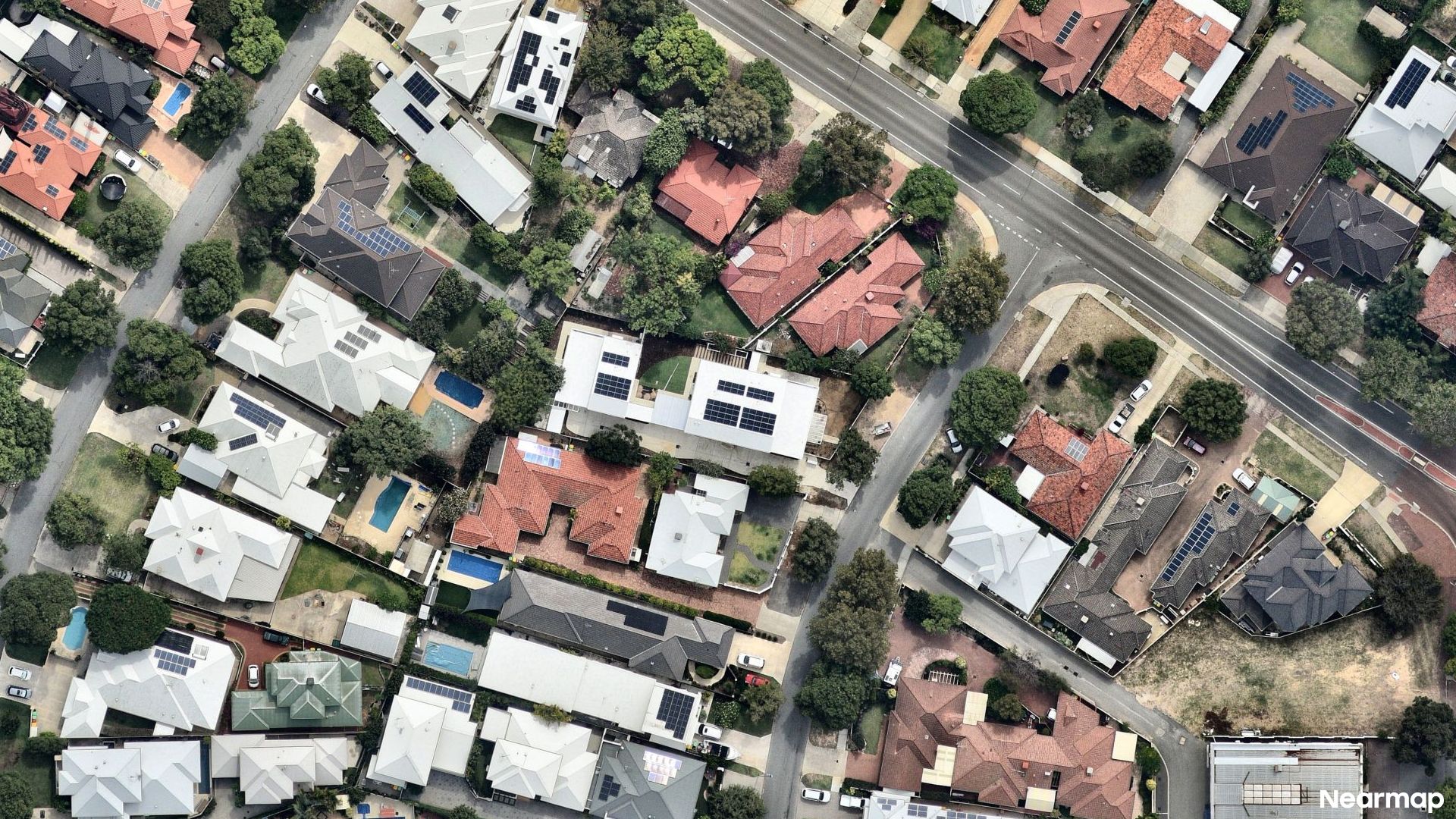 Vertical aerial view