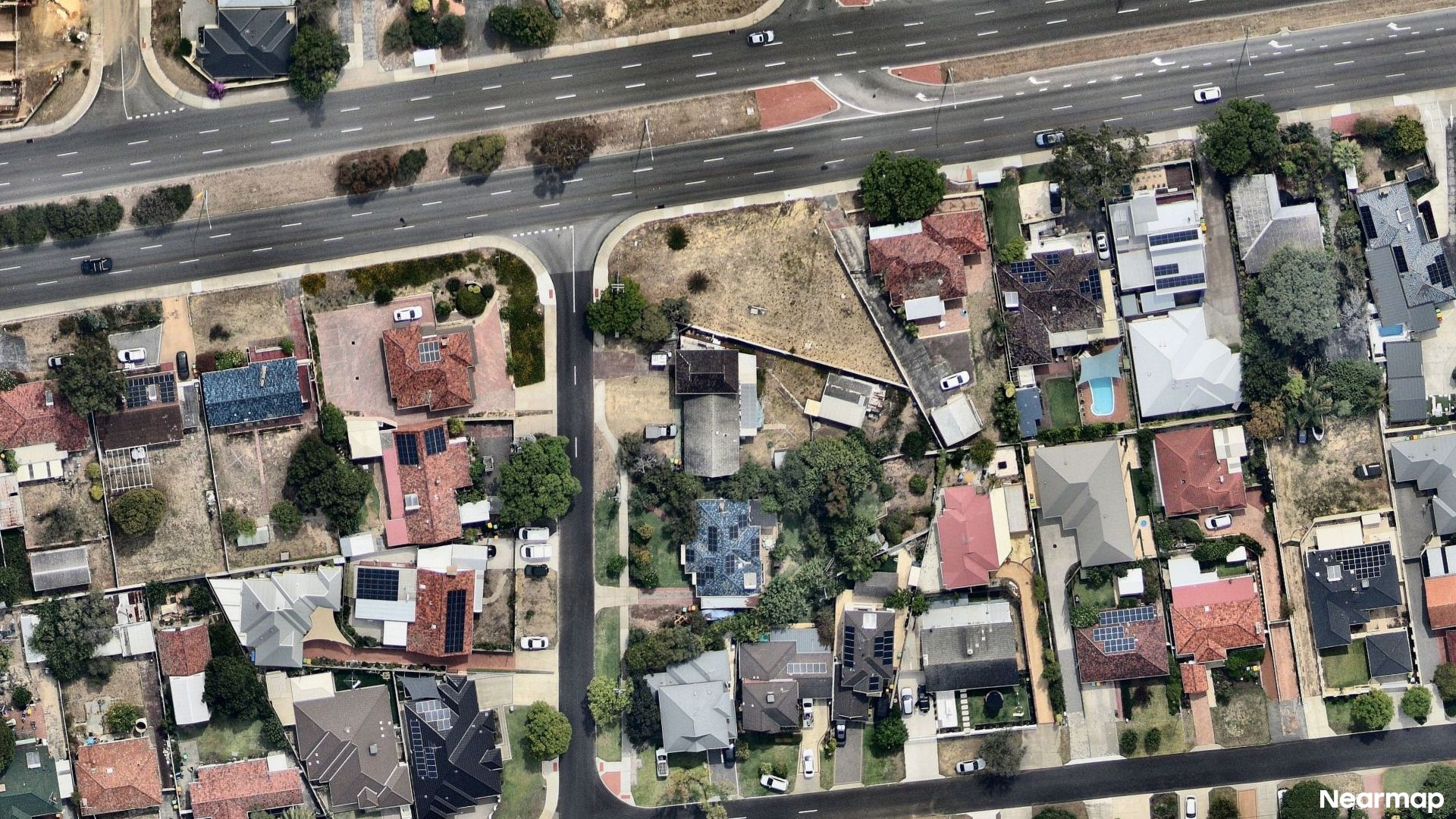 Vertical aerial view