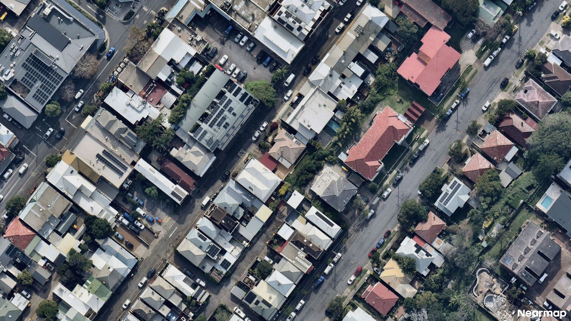 Vertical aerial view
