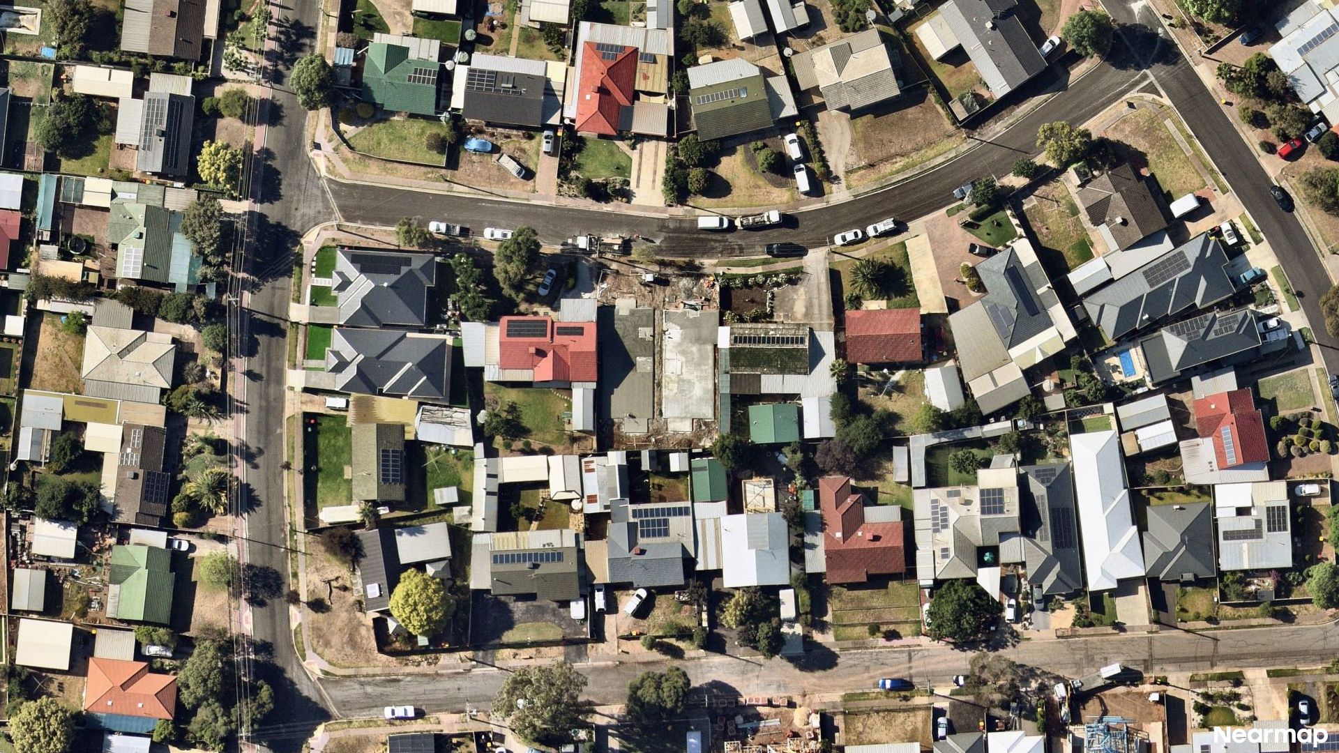 Vertical aerial view