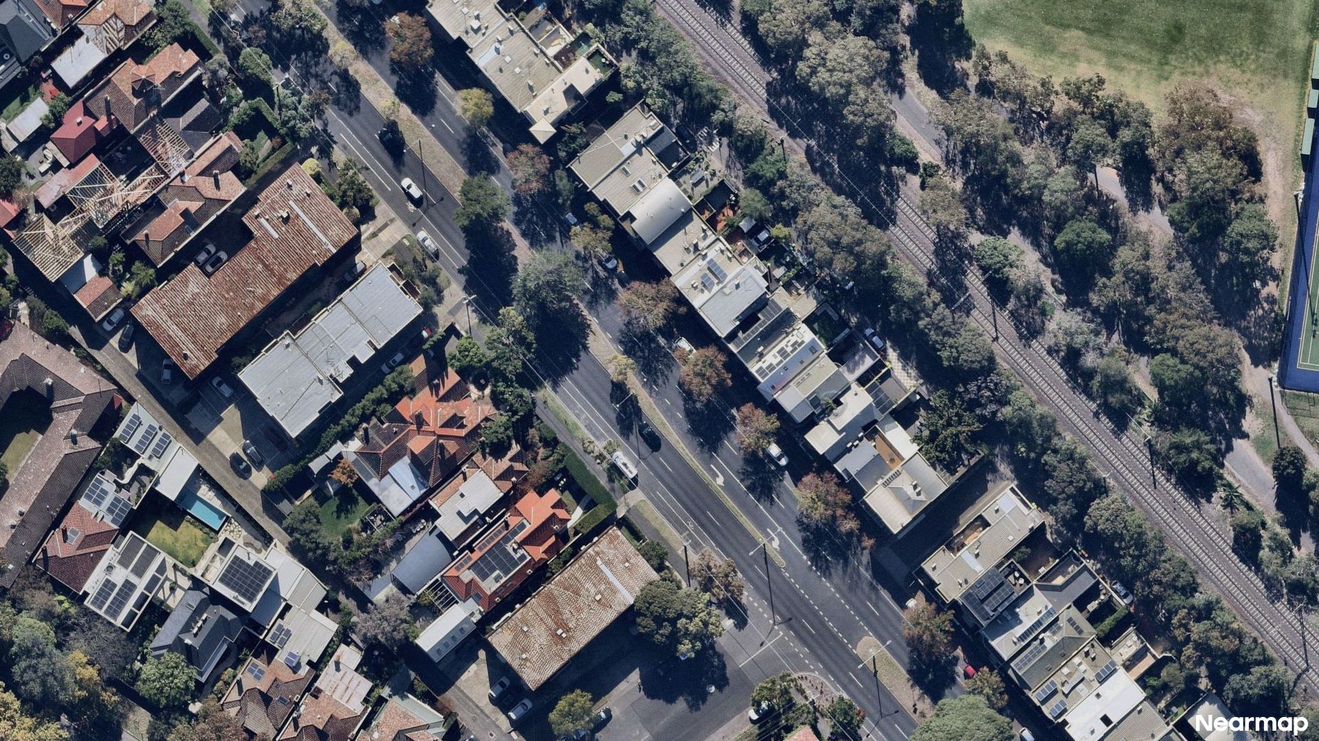 Vertical aerial view