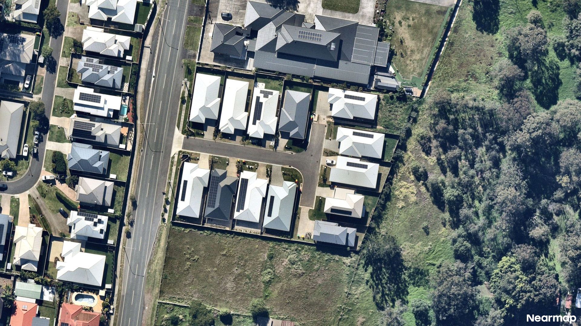 Vertical aerial view