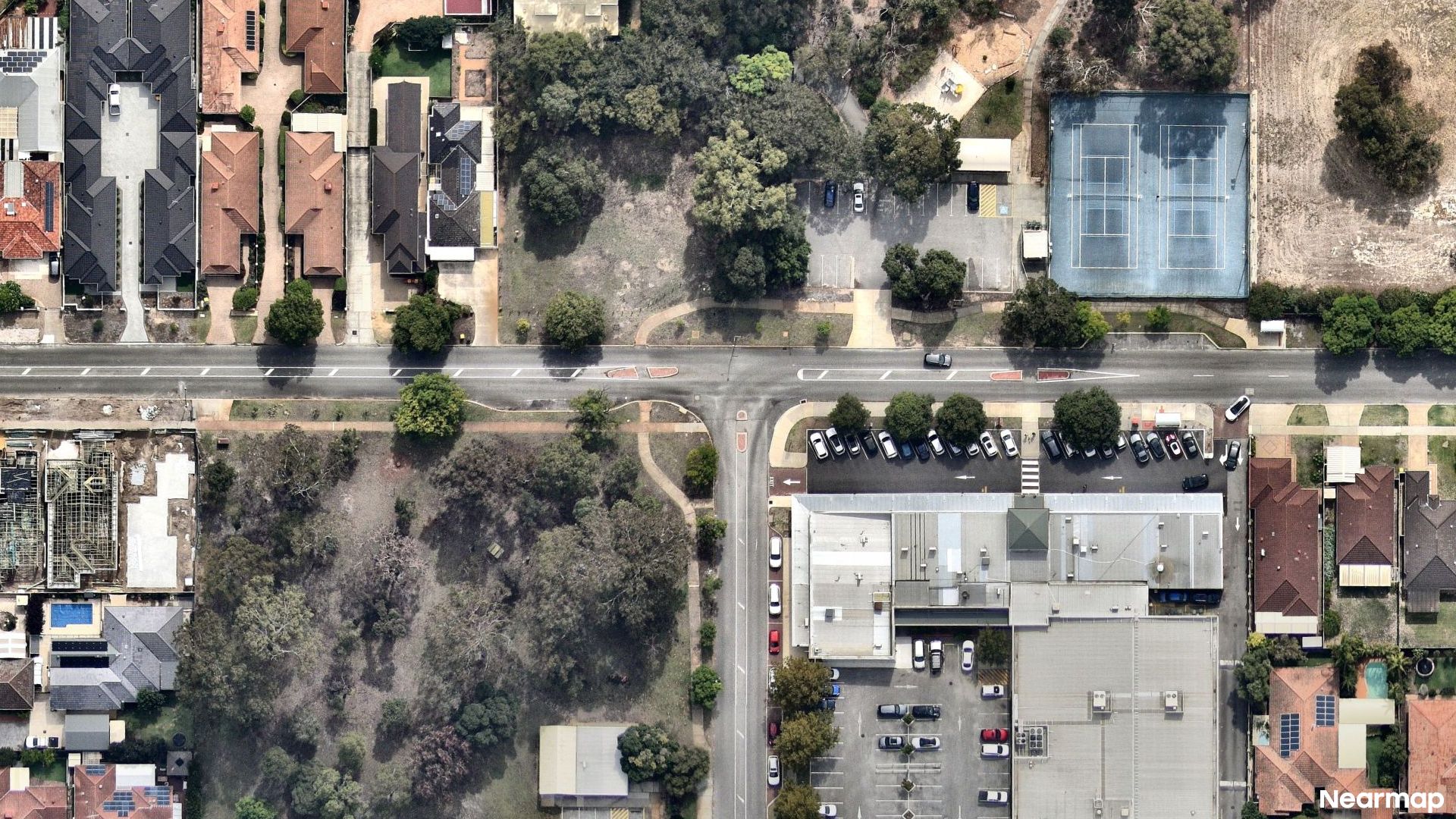 Vertical aerial view