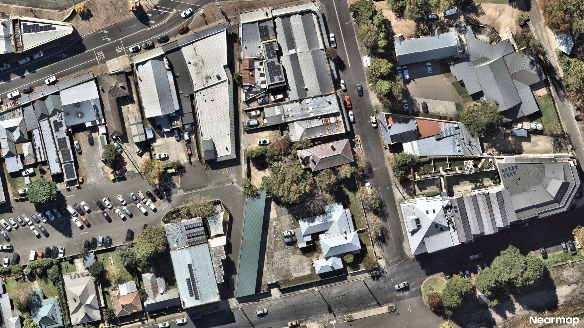 Vertical aerial view