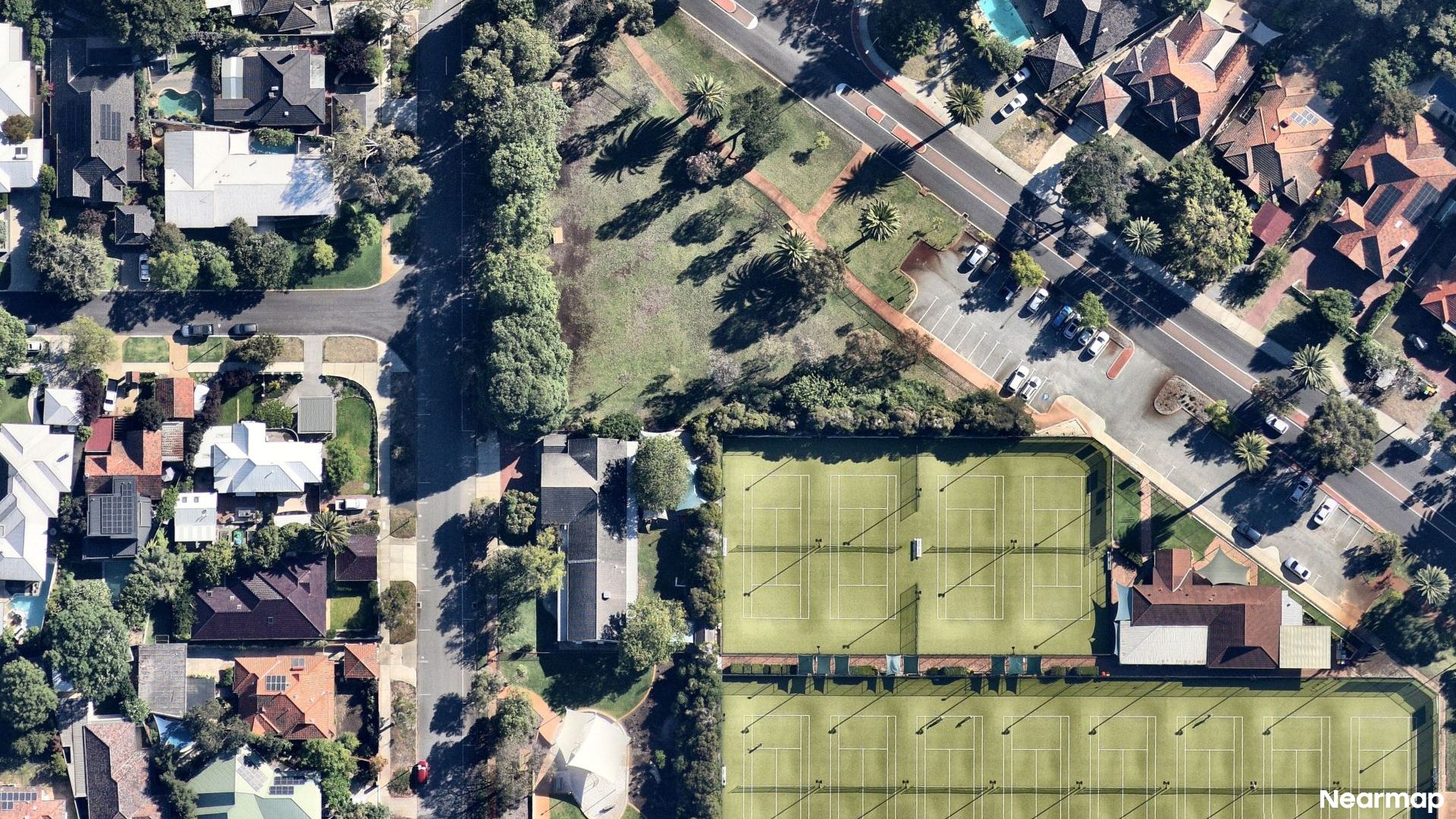 Vertical aerial view