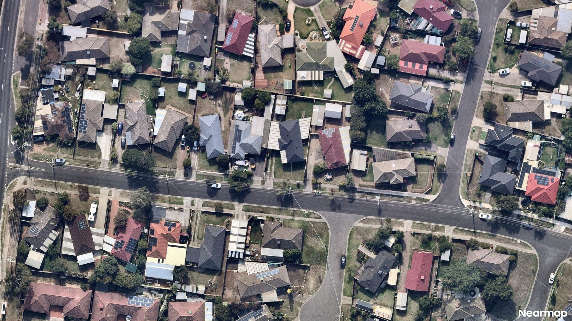 Vertical aerial view