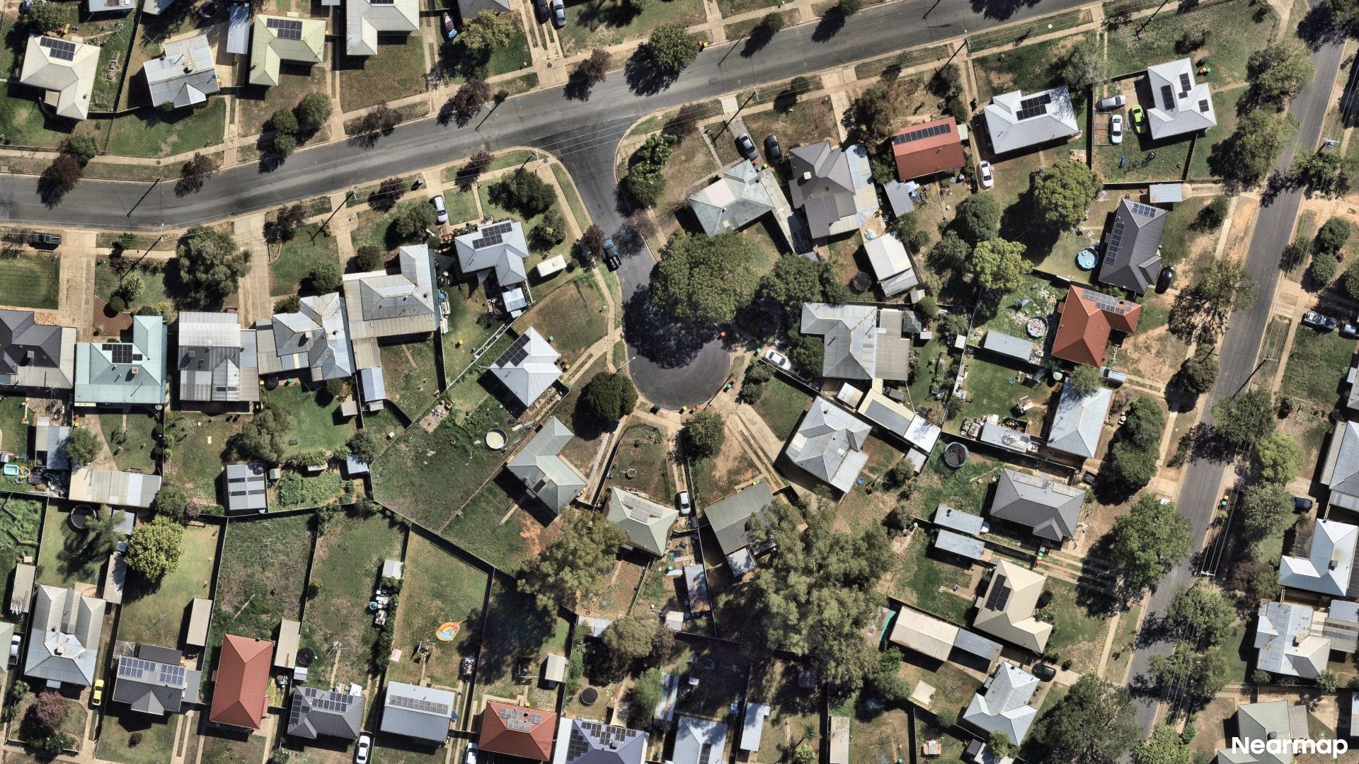 Vertical aerial view