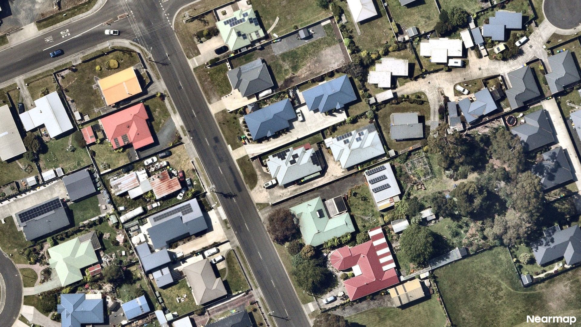Vertical aerial view