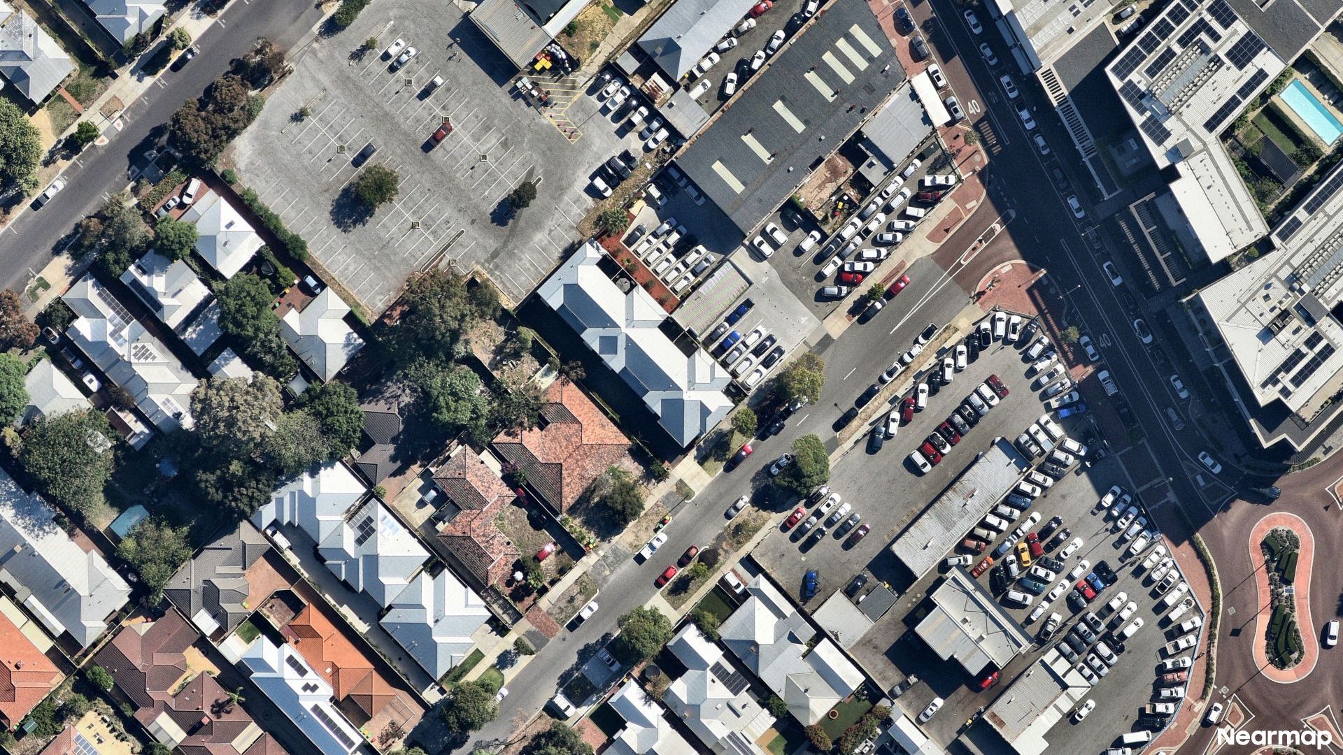 Vertical aerial view
