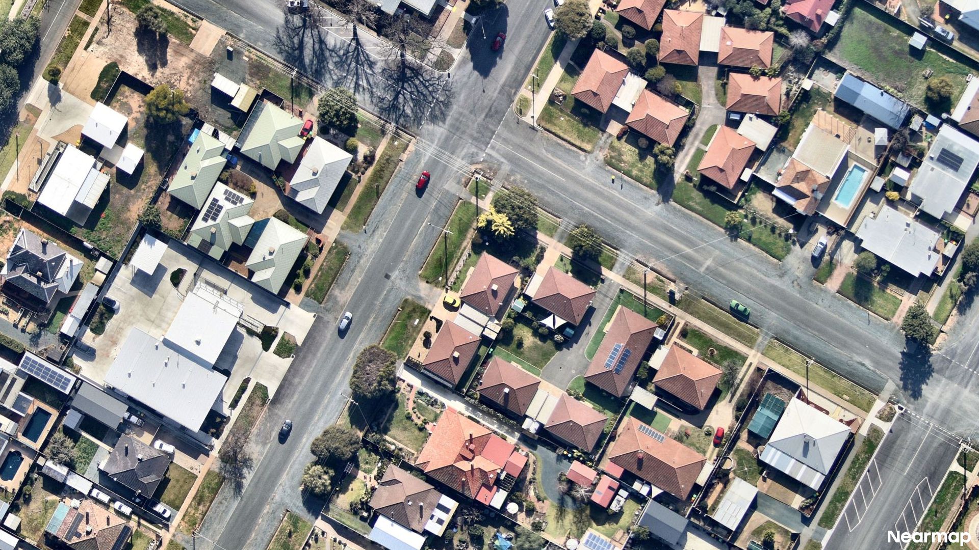 Vertical aerial view