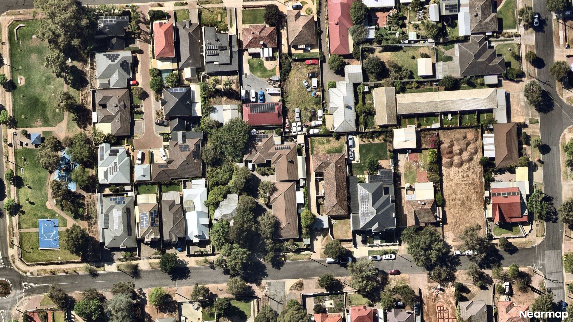 Vertical aerial view