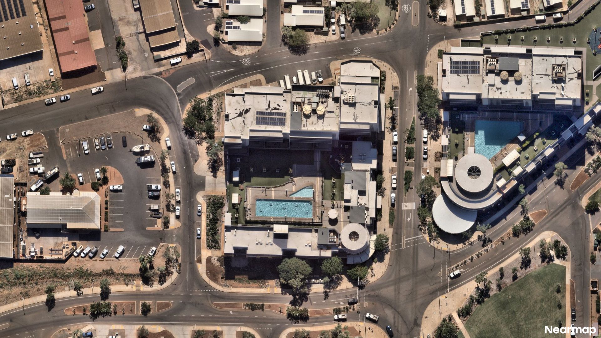 Vertical aerial view