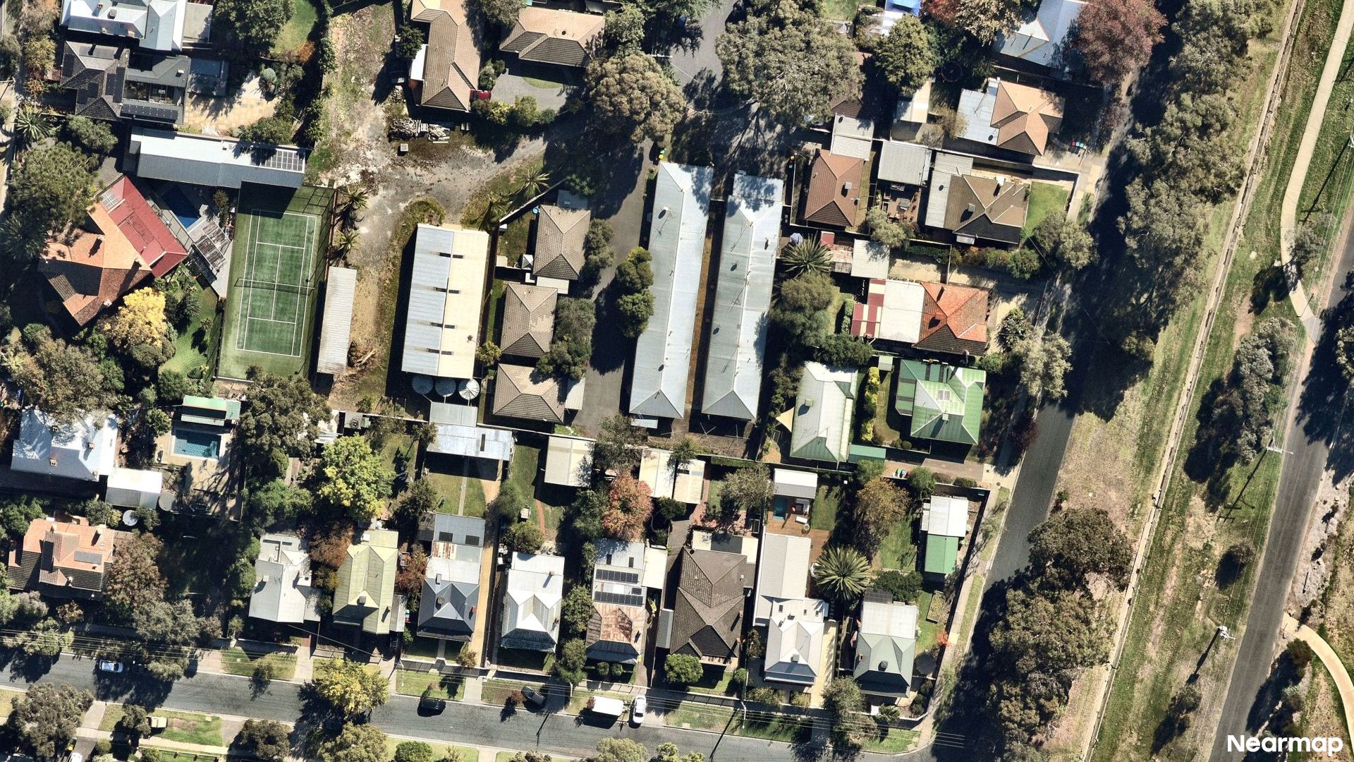 Vertical aerial view