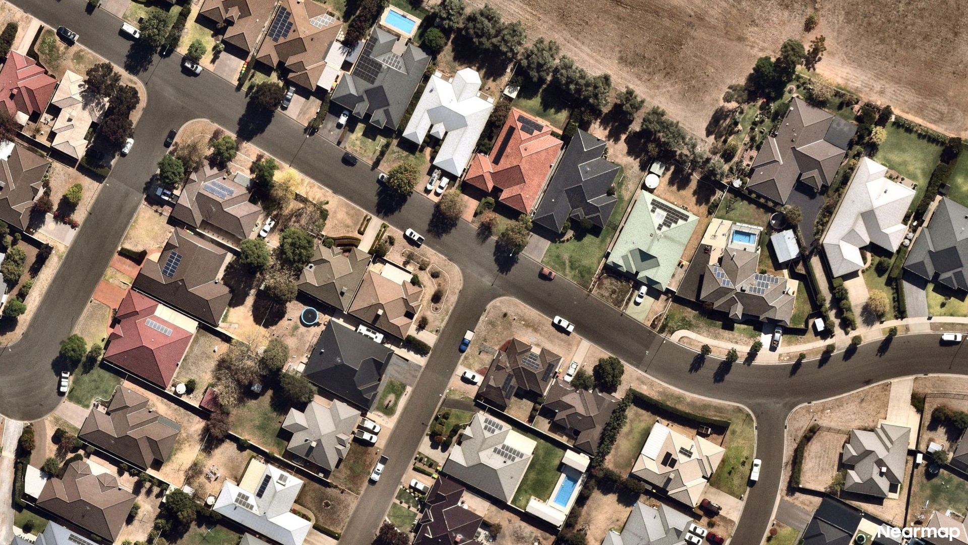 Vertical aerial view