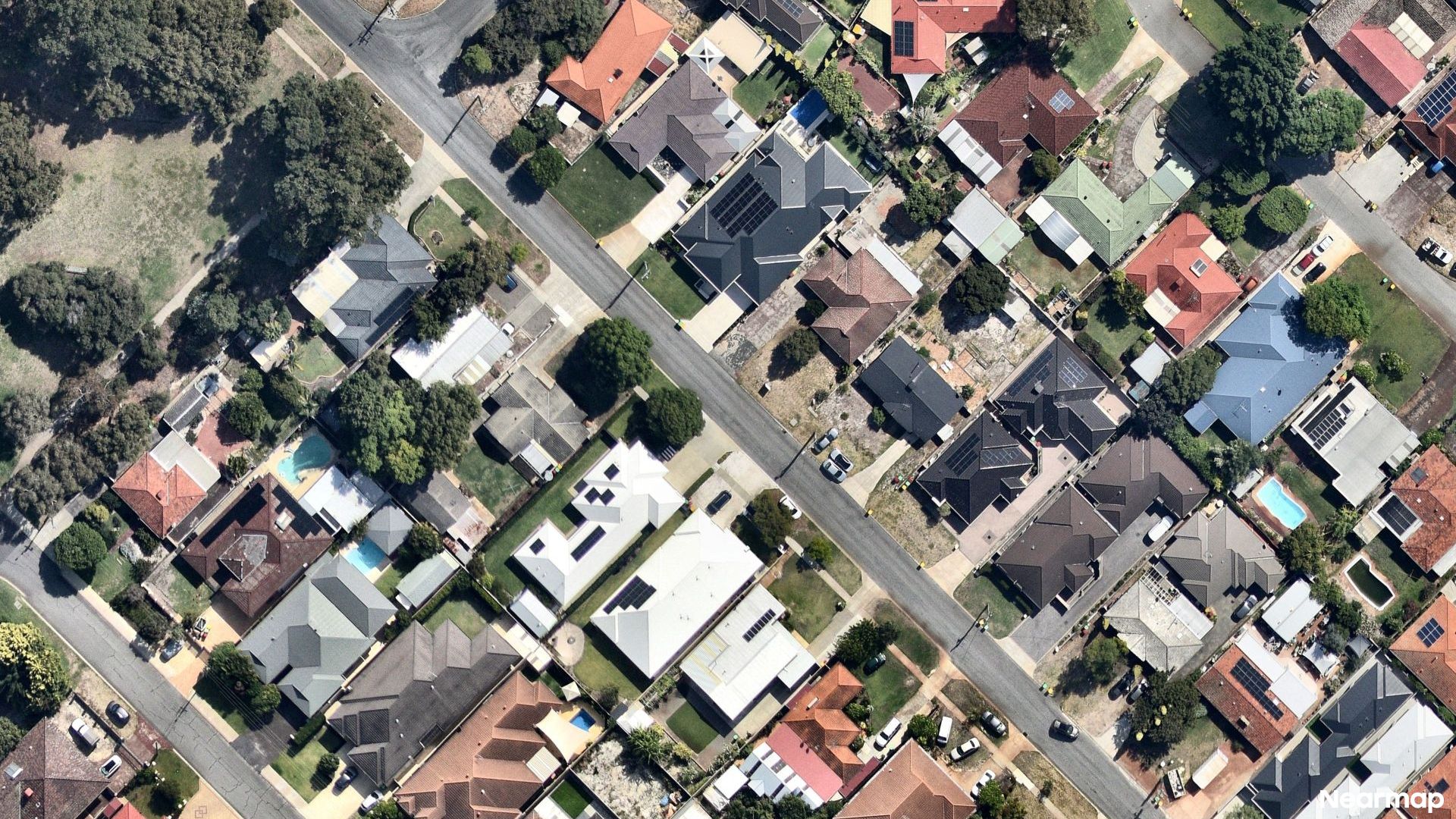 Vertical aerial view