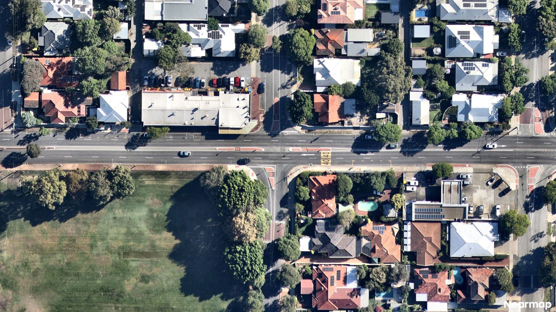 Vertical aerial view