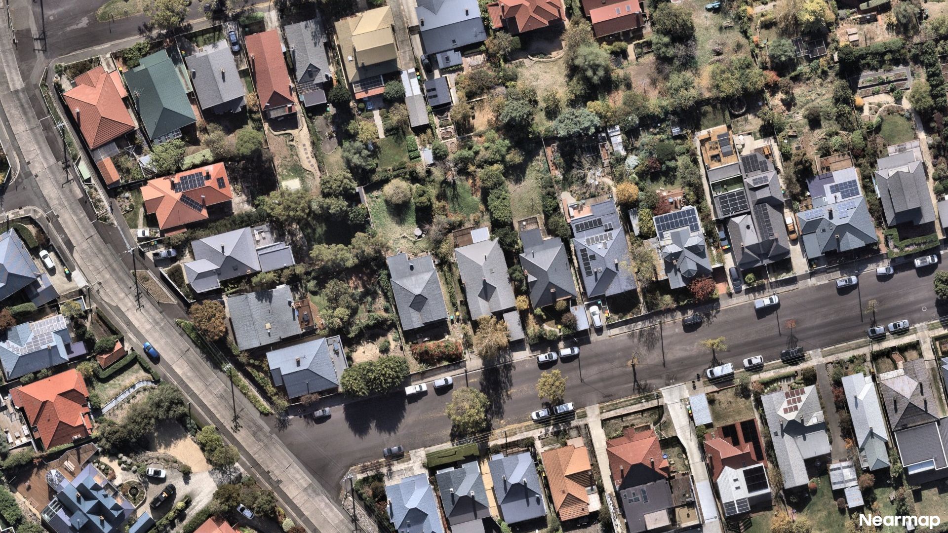 Vertical aerial view